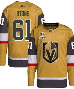 Mark Stone 61 Vegas Golden Knights Stanley Cup 2023 Champions Patch Home Breakaway Men Jersey - Gold - Robokeg