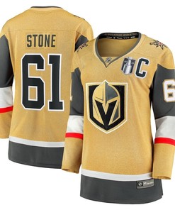 Mark Stone 61 Vegas Golden Knights Women's 2023 Stanley Cup Final Home Breakaway Player Jersey - Gold - Robokeg