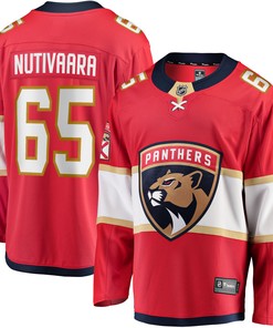 Markus Nutivaara Florida Panthers Fanatics Branded Home Breakaway Player Jersey - Red Nhl - Robokeg