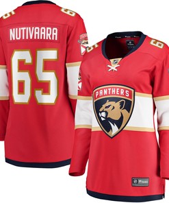 Markus Nutivaara Florida Panthers Women's Home Breakaway Player Jersey - Red Jersey - Robokeg