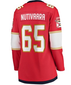 Markus Nutivaara Florida Panthers Women's Home Breakaway Player Jersey - Red Jersey - Robokeg