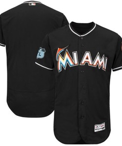 Marlins Black Mlb 2017 Spring Brandedition Personalized Jersey - Robokeg