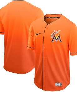 Marlins Orange Mlb Drift Brandedition Personalized Jersey - Robokeg