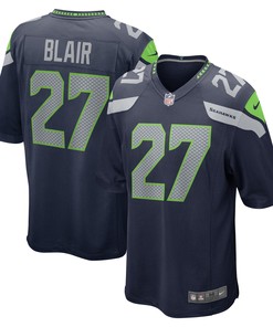 Marquise Blair Seattle Seahawks Game Jersey - College Navy Nfl - Robokeg