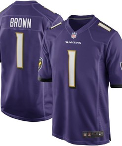 Marquise Brown Baltimore Ravens 2019 Nfl Draft First Round Pick Game Jersey Purple 2019 - Robokeg