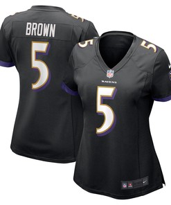 Marquise Brown Baltimore Ravens Womens Game Jersey - Black Nfl - Robokeg