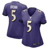 Marquise Brown Baltimore Ravens Womens Game Player Jersey Purple Nfl - Robokeg