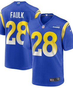 Marshall Faulk Los Angeles Rams Game Retired Player Jersey - Royal Nfl - Robokeg
