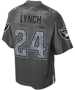 Marshawn Lynch Oakland Raiders Nfl Pro Line Fashion Static Jersey - Gray - Robokeg