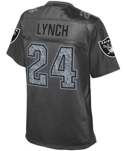 Marshawn Lynch Oakland Raiders Nfl Pro Line Womens Fashion Static Jersey - Gray - Robokeg