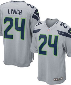 Marshawn Lynch Seattle Seahawks Nike Alternate Game Jersey - Gray - Robokeg