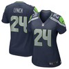 Marshawn Lynch Seattle Seahawks Nike Womens Game Jersey - College Navy - Robokeg