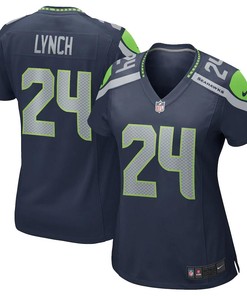 Marshawn Lynch Seattle Seahawks Nike Womens Game Jersey - College Navy - Robokeg