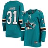 Martin Jones San Jose Sharks Fanatics Branded Womens Breakaway Home Team Player Jersey - Teal Nhl - Robokeg