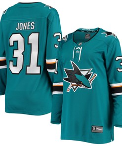 Martin Jones San Jose Sharks Fanatics Branded Womens Breakaway Home Team Player Jersey - Teal Nhl - Robokeg