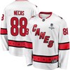 Martin Necas 88 Carolina Hurricanes Stanley Cup 2023 Playoffs Patch Away Breakaway Men Jersey - White - Robokeg