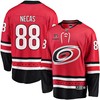 Martin Necas 88 Carolina Hurricanes Stanley Cup 2023 Playoffs Patch Home Breakaway Men Jersey - Red - Robokeg
