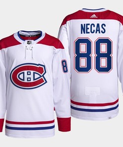 Martin Necas 88 Carolina Hurricanes White Jersey 2022-23 Pro Away PrimeGreen - Robokeg