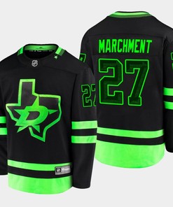 Mason Marchment 27 Dallas Stars Blackout Alternate Third Black Jersey - Robokeg