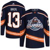 Mathew Barzal 13 New York Islanders Reverse Retro 2.0 Jersey - Navy - Robokeg