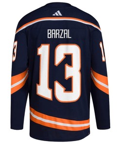 Mathew Barzal 13 New York Islanders Reverse Retro 2.0 Jersey - Navy - Robokeg