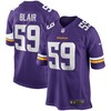Matt Blair Minnesota Vikings Game Retired Player Jersey - Purple Nfl - Robokeg