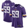 Matt Blair Minnesota Vikings Nike Game Retired Player Jersey - Purple - Robokeg