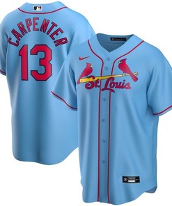 Matt Carpenter #13 St Louis Cardinals 2020 Mlb Blue Jersey - Robokeg