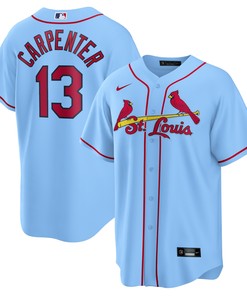 Matt Carpenter St. Louis Cardinals Alternate Replica Player Name Jersey - Light Blue Mlb - Robokeg