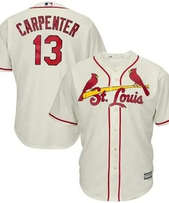 Matt Carpenter St. Louis Cardinals Cool Base Player Jersey - Cream - Robokeg