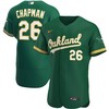Matt Chapman Oakland Athletics Alternate Authentic Player Jersey - Kelly Green Mlb - Robokeg