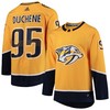 Matt Duchene Nashville Predators Adidas Home Authentic Player Jersey - Gold Nhl - Robokeg