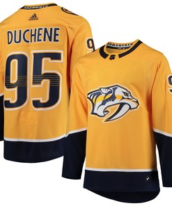 Matt Duchene Nashville Predators Adidas Home Authentic Player Jersey - Gold Nhl - Robokeg