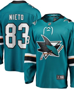 Matt Nieto San Jose Sharks Fanatics Branded Breakaway Player Jersey - Teal Nhl - Robokeg
