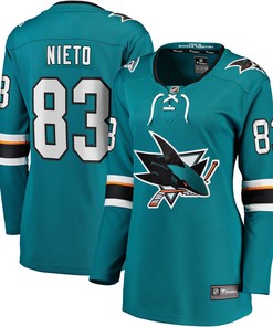 Matt Nieto San Jose Sharks Fanatics Branded Womens Breakaway Player Jersey - Teal Nhl - Robokeg