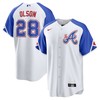 Matt Olson 28 Jersey, Atlanta Braves 2023 City Connect Men Jersey - White - Robokeg