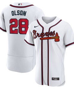 Matt Olson Atlanta Braves Home Authentic Player Jersey - White Mlb Ver 1 - Robokeg