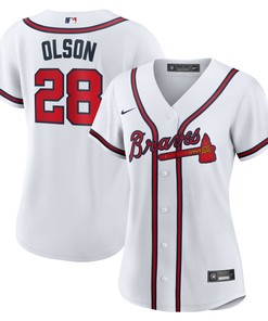 Matt Olson Atlanta Braves Womens Home Replica Player Jersey - White Mlb - Robokeg