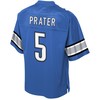 Matt Prater Detroit Lions Nfl Pro Line Historic Logo Player Jersey - Blue - Robokeg