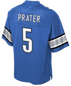Matt Prater Detroit Lions Nfl Pro Line Historic Logo Player Jersey - Blue - Robokeg