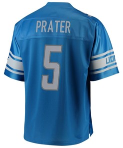 Matt Prater Detroit Lions Nfl Pro Line Team Color Player Jersey - Blue - Robokeg