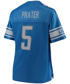 Matt Prater Detroit Lions Nfl Pro Line Womens Team Color Player Jersey - Blue - Robokeg
