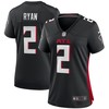 Matt Ryan Atlanta Falcons Womens Player Game Jersey Black Nfl - Robokeg