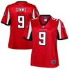 Matt Simms Atlanta Falcons Nfl Pro Line Womens Team Color Player Jersey - Red - Robokeg