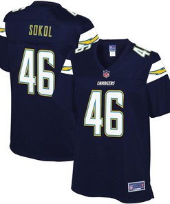 Matt Sokol Los Angeles Chargers Nfl Pro Line Womens Team Player Jersey - Navy - Robokeg