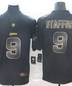 Matthew Stafford #9 Detroit Lions Nfl Explosion Legendary Gold Black Jersey - Robokeg