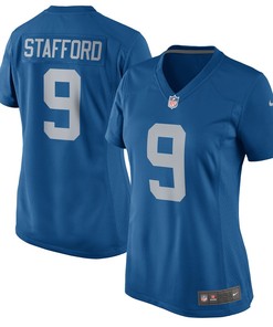 Matthew Stafford Detroit Lions Nike Womens 2017 Throwback Game Jersey - Blue - Robokeg