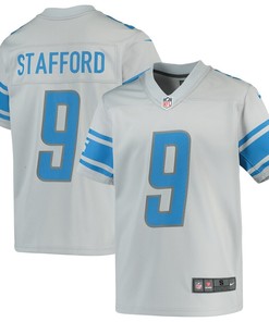 Matthew Stafford Detroit Lions Nike Youth Inverted Game Jersey - Silver - Robokeg