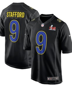 Matthew Stafford Los Angeles Rams Super Bowl Lvi Bound Game Fashion Jersey - Black Nfl - Robokeg