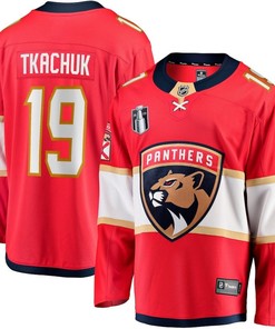 Matthew Tkachuk 19 Florida Panthers 2023 Stanley Cup Final Home Breakaway Player Jersey - Red - Robokeg